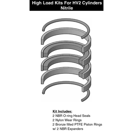 Miller - After Market Parts Hydraulic Cylinder Repair Kit- I-PK-N-N-10-3.250 HV2-KB500-325